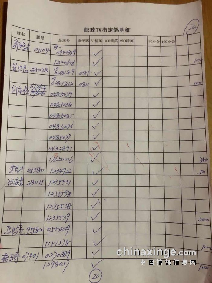 邮政10月3日240公里比赛精英明细